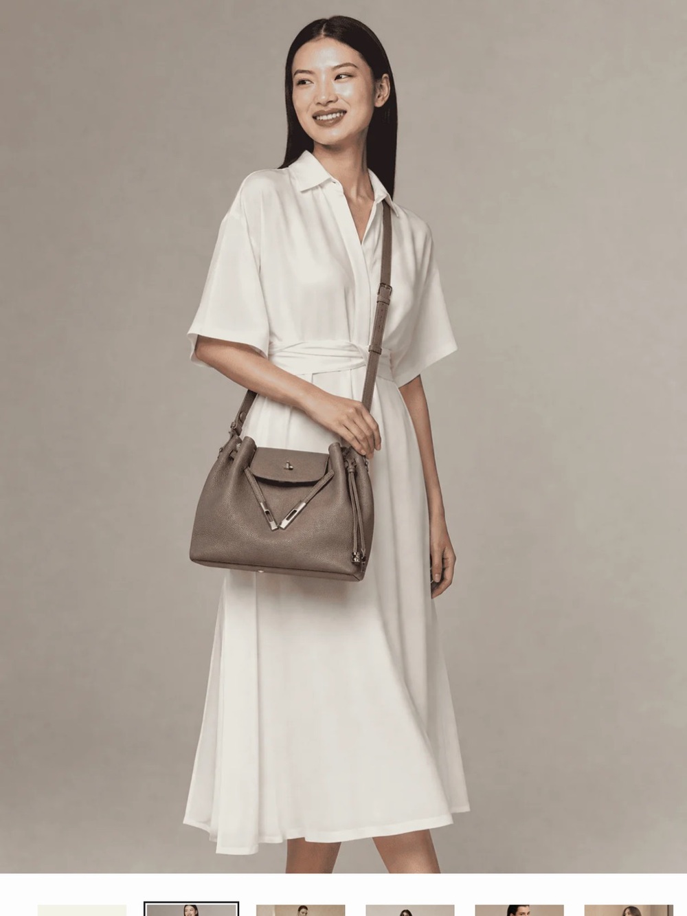 L

ELROI Studio Grace versatile soft leather handbag NWT quiet luxury